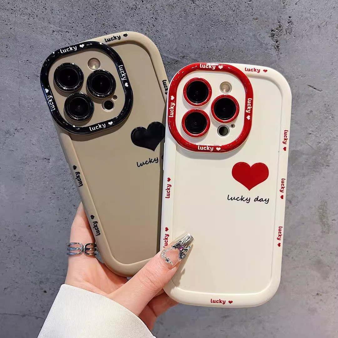 Lucky day小爱心适用苹果17手机壳iphone14promax泡芙硅胶16、13 商品主图